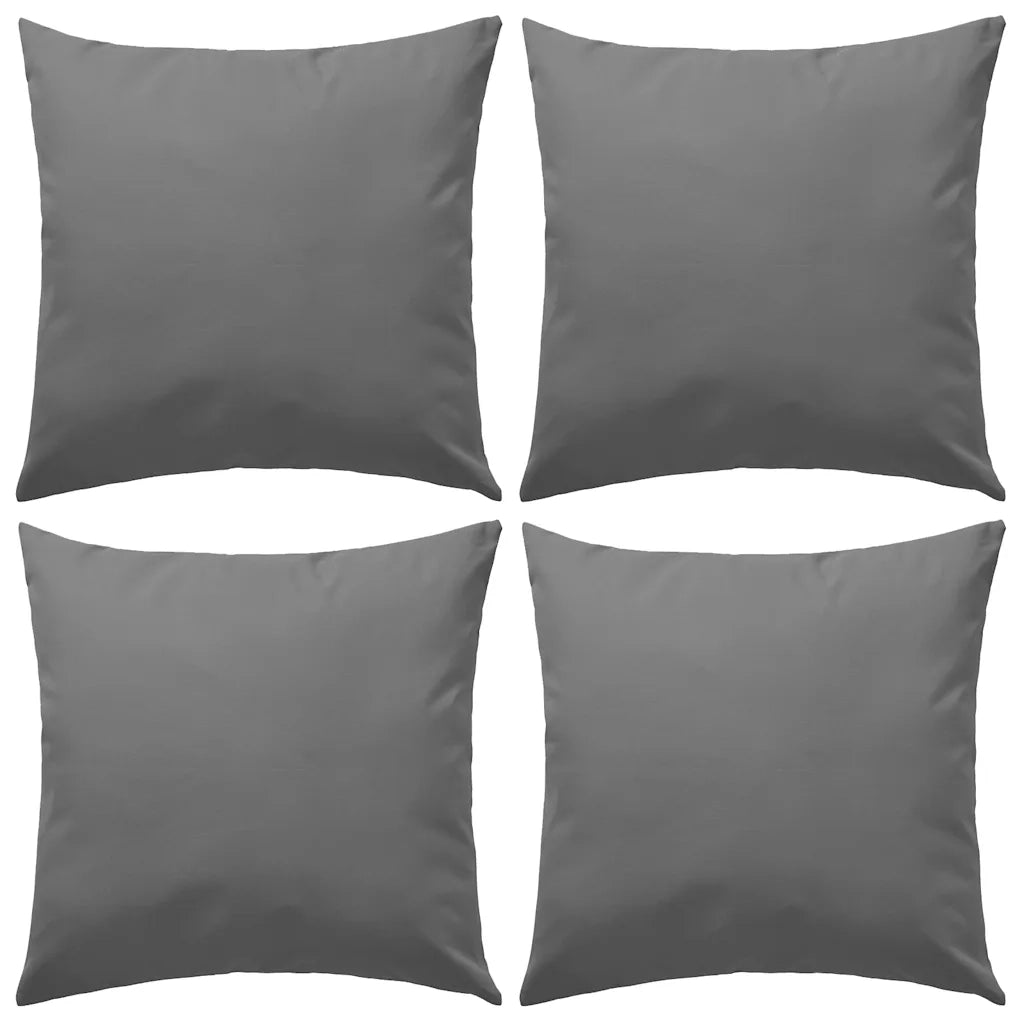 Cuscini da Esterno 4 pz 45x45 cm Grigi cod mxl 40158