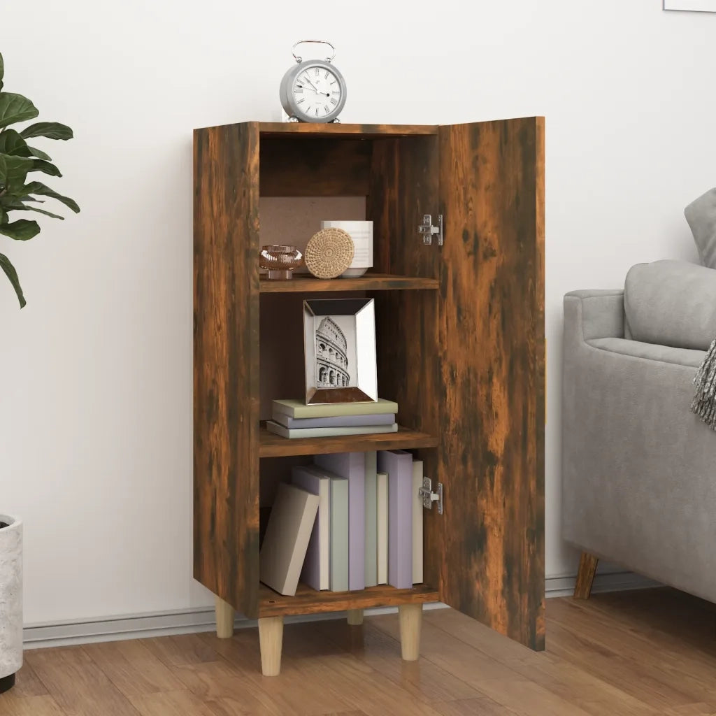 Credenza Rovere Fumo 34,5x34x90 cm in Legno Multistratocod mxl 103856
