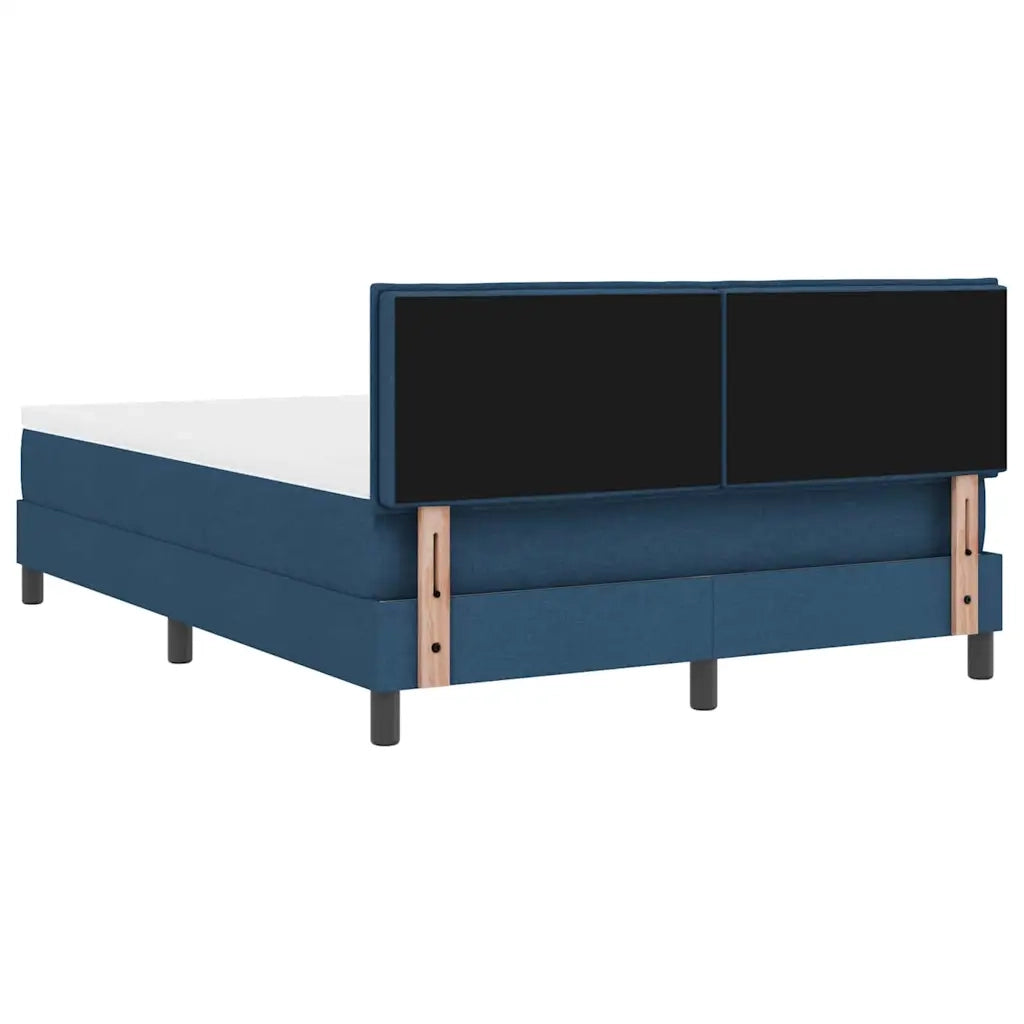 Letto a molle con materasso Blu 160 x 200 cm Tessuto 3338782