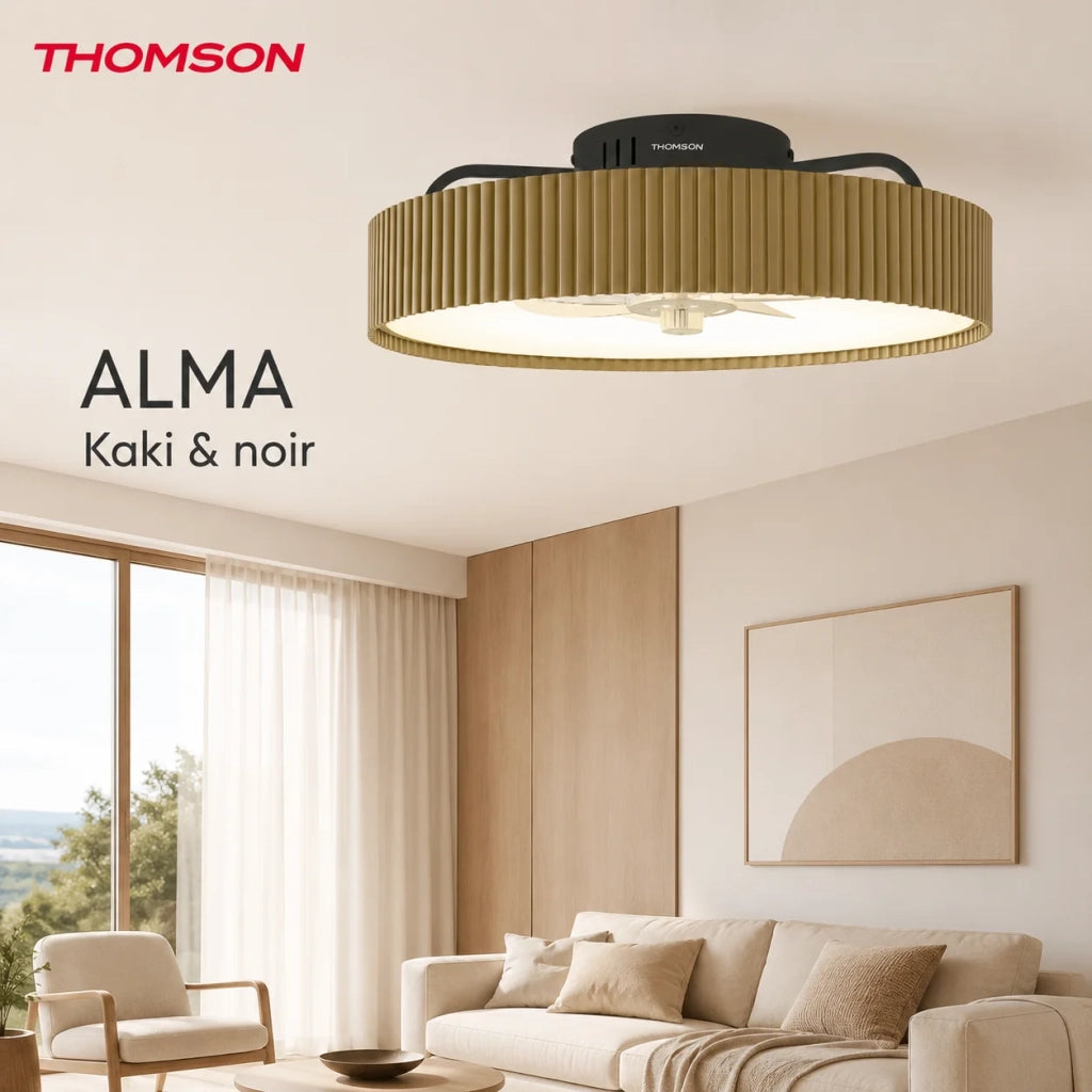 Ventilatore da soffitto con luce e telecomando incluso THOMSON ALMA