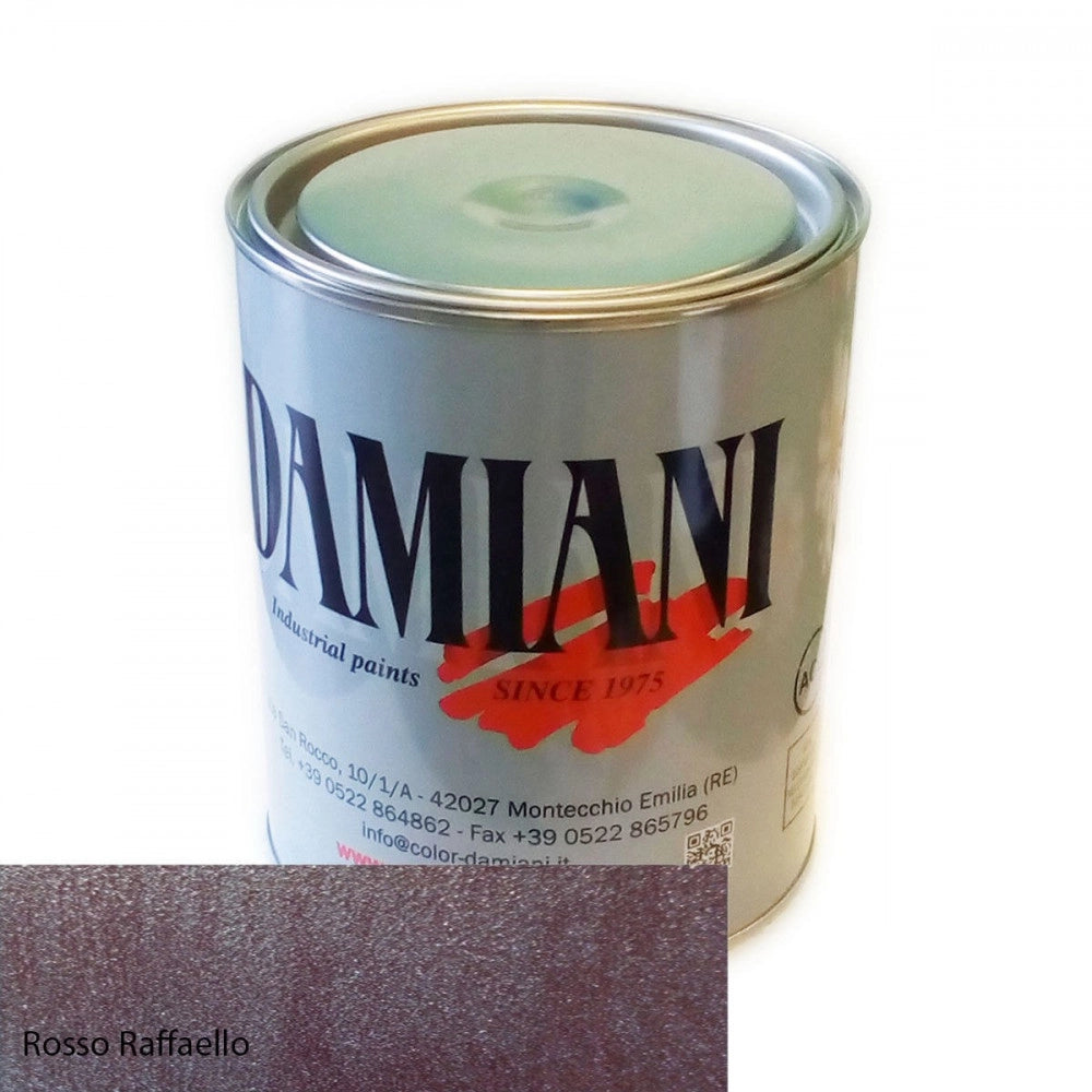 Damiani 1kg smalto ferromicaceo opaco a rapida essiccazione base nitro sintetica, colore  rosso raffaello