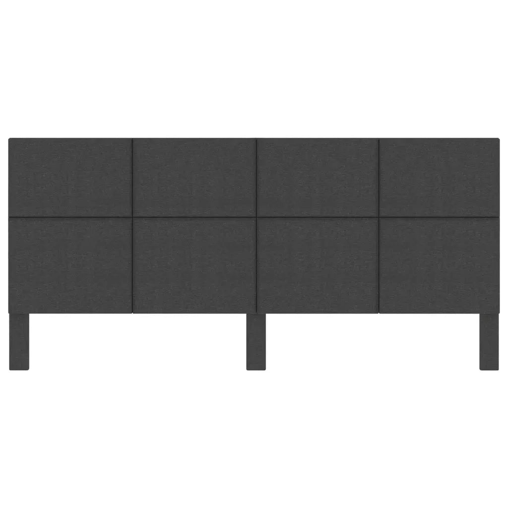 Testiera Letto Grigio Scuro in Tessuto 200x200 cm 287479