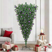 Albero di Natale artificiale pre-illuminato capovolto con set di palline 3396879