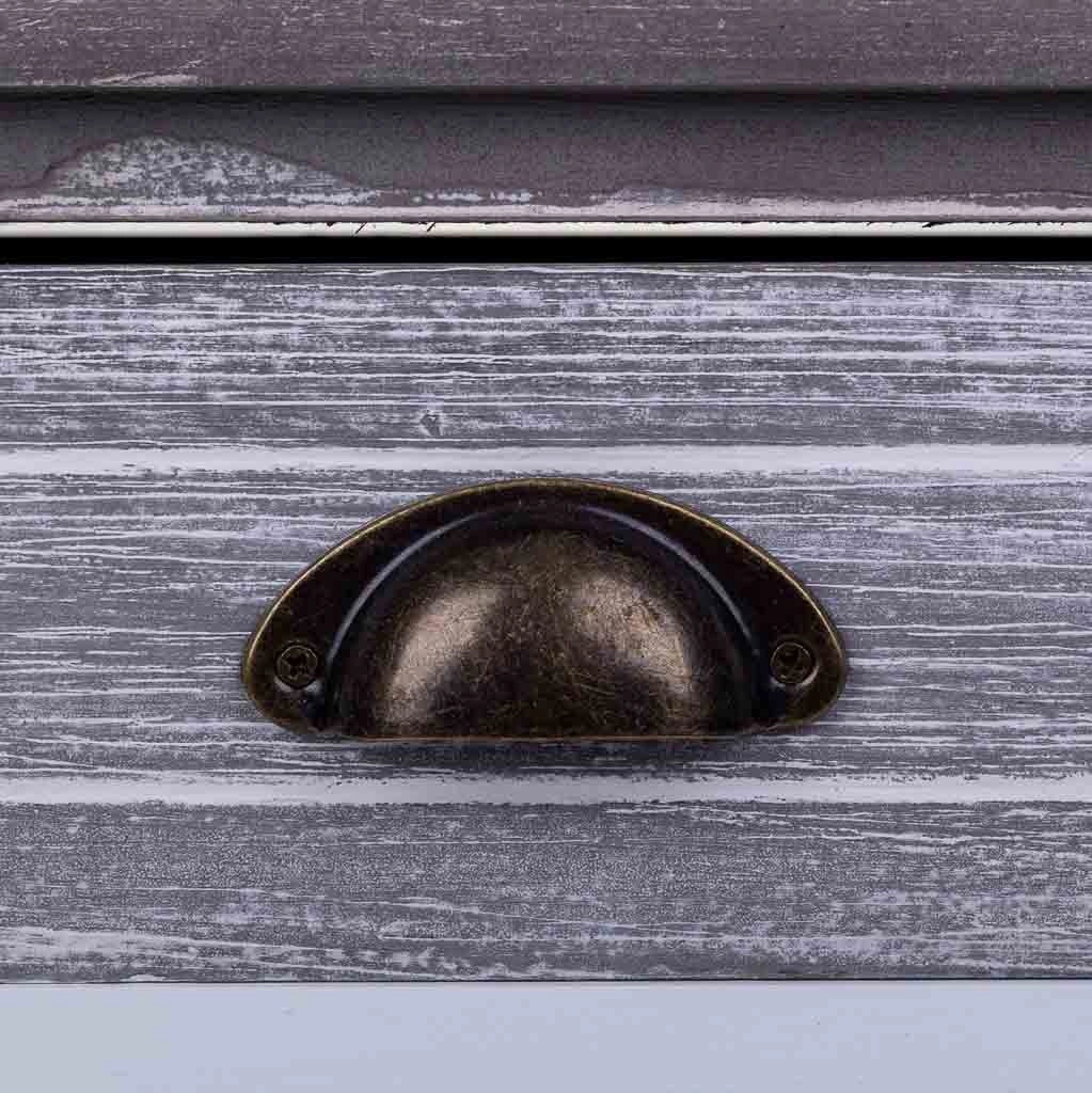 Comodino in legno bianco 40x29x42