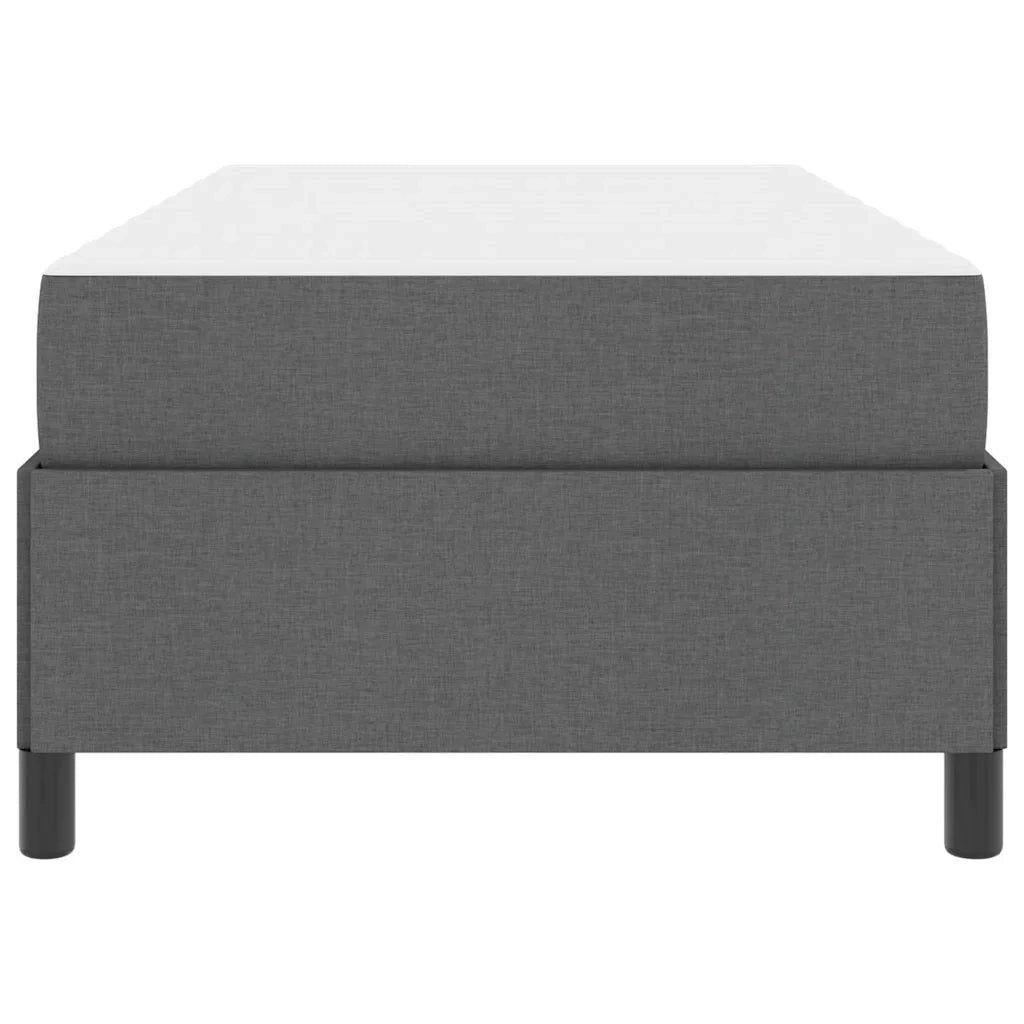 Letto a molle Grigio scuro 100 x 200 cm Tessuto