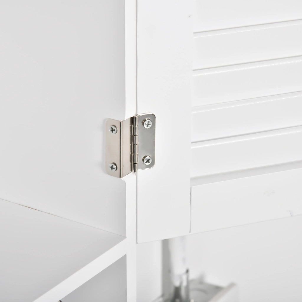 Armadio Bagno 2 Ante ¨C Zephmum ¨C Legno Bianco 60x30x