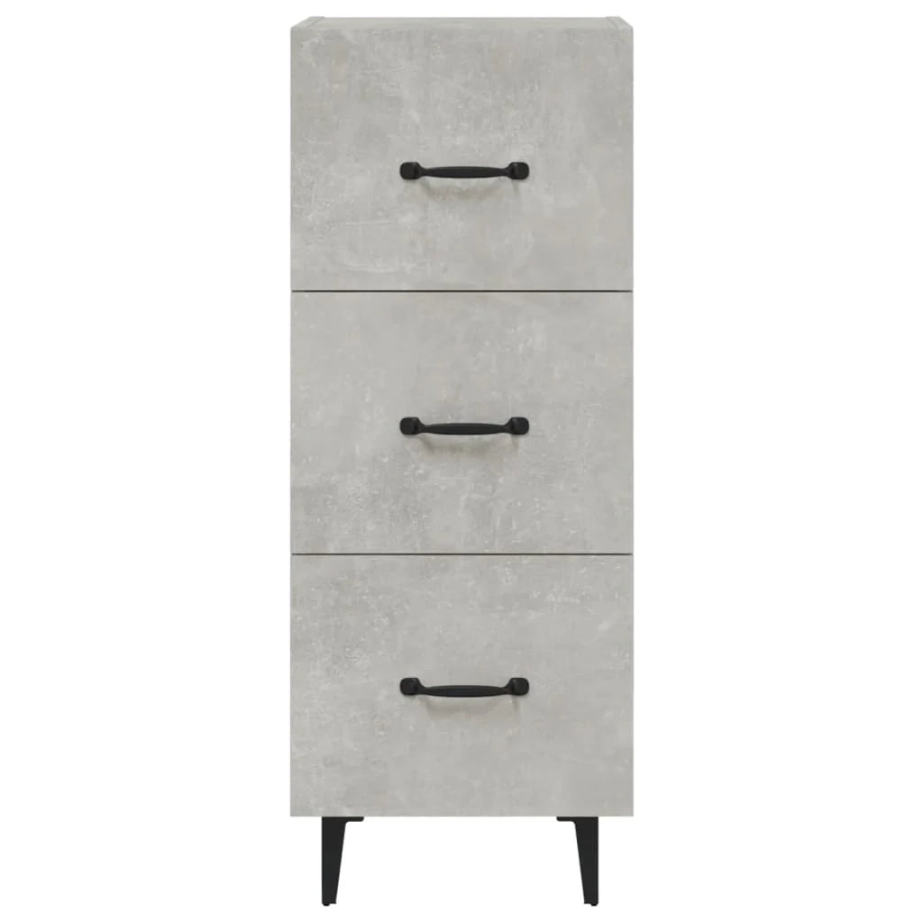 Buffet credenza cassettiera armadio mobile contenitore organizer per cucina soggiorno salotto 34,5 x 34 x 90 cm legno ingegnerizzato grigio 02_0031901