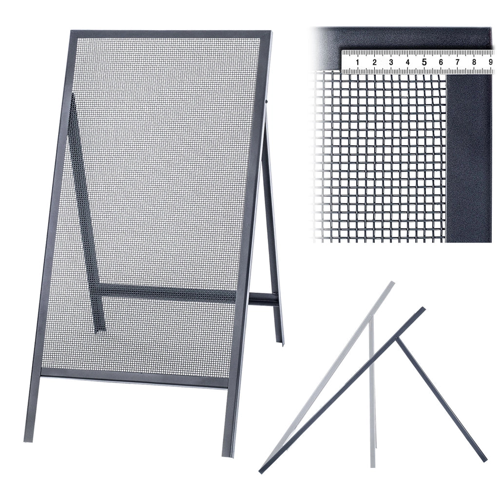 Setaccio da costruzione KADAX per sabbia, terra, muratura, 120x60 cm, ghiaia, maglia 4 mm