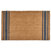 Zerbino in fibra di cocco naturale con fondo antiscivolo in PVC 50 x 80 cm Decorazione Classico Motivo a strisce tradizionale