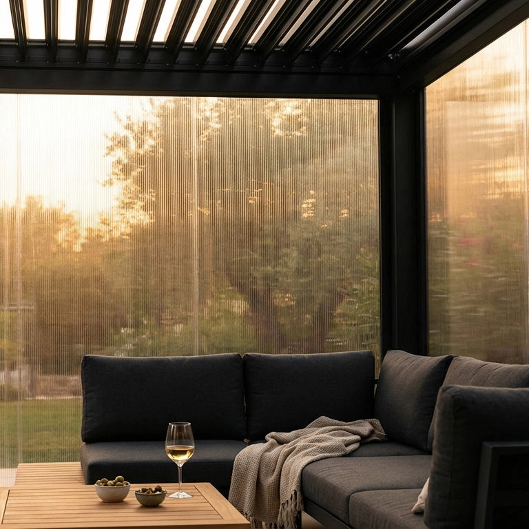 Laterale per pergola biocliamatica in PVC - TONY