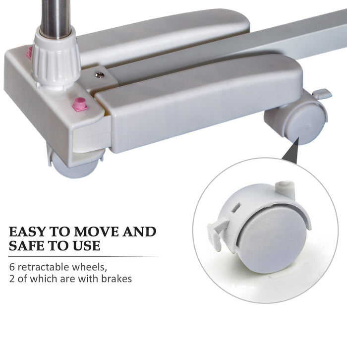 Stendibiancheria 4 Piani Regolabile in Acciaio Inox Premium