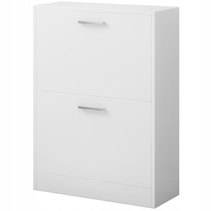 Armadio per scarpe bianco scaffale per scarpe cassettiera guardaroba loft moderno 60 cm