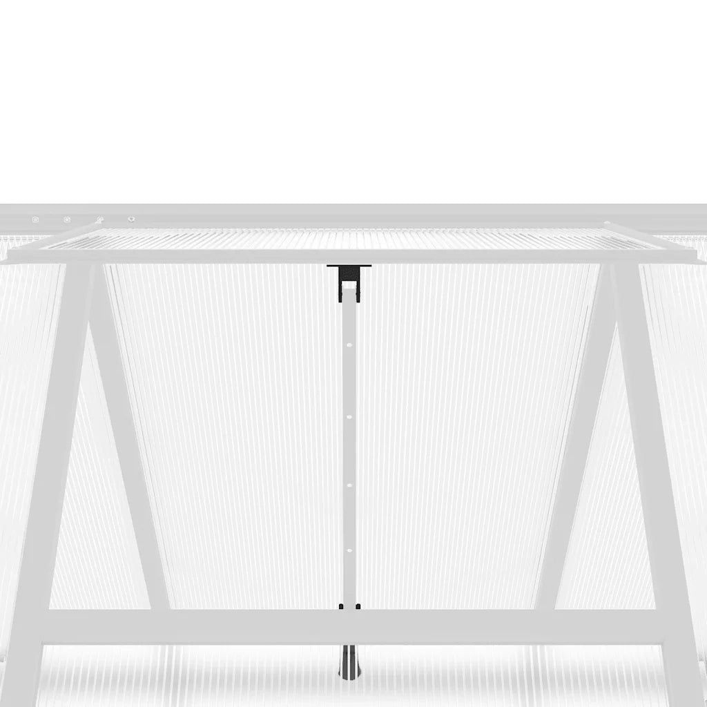 Telaio Serra con Base Argento 169x169x202 cm in Alluminio