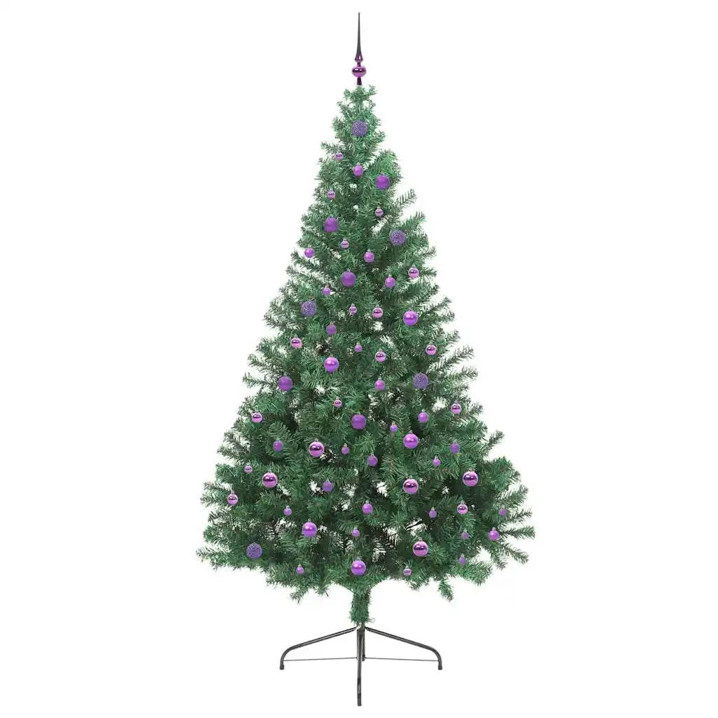 Albero di Natale | Decorazioni natalizie artificiale con luci integrate Verde 240 cm