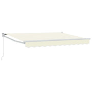 Tenda da Sole | Tenda retrattile Crema 3,5 x 2 m 100% Poliestere e Alluminio