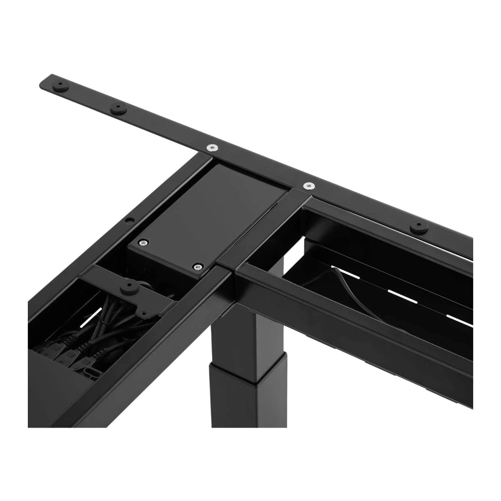 Scrivania angolare sit-stand (base) - altezza: 58 - 123 cm - larghezza: 90 - 150 cm (sinistra) / 110 - 190 cm (destra) - angolo: 90° - 150 kg 14_0005936