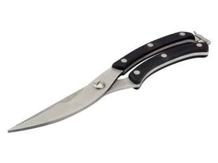 TRINCIAPOLLO IN ACCIAIO INOX CON MANICO IN BACHELITE- - cm.25 - 2 pezzi ILSA