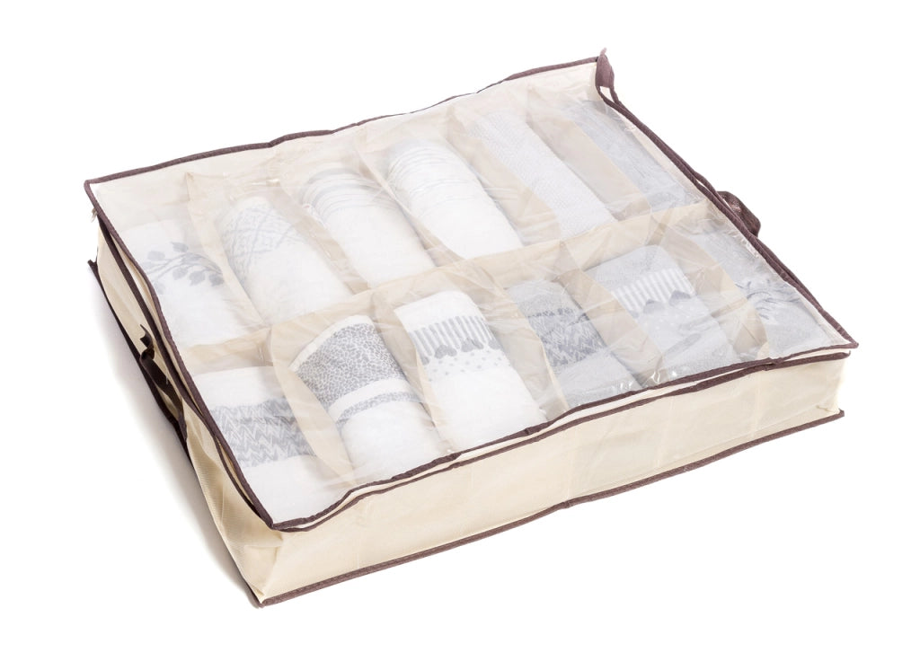 Organizer Spazio Cassetti Armadio Organizzatore Guardaroba Vani Scatola Pieghevole - 1 Pezzo - 12 Vani
