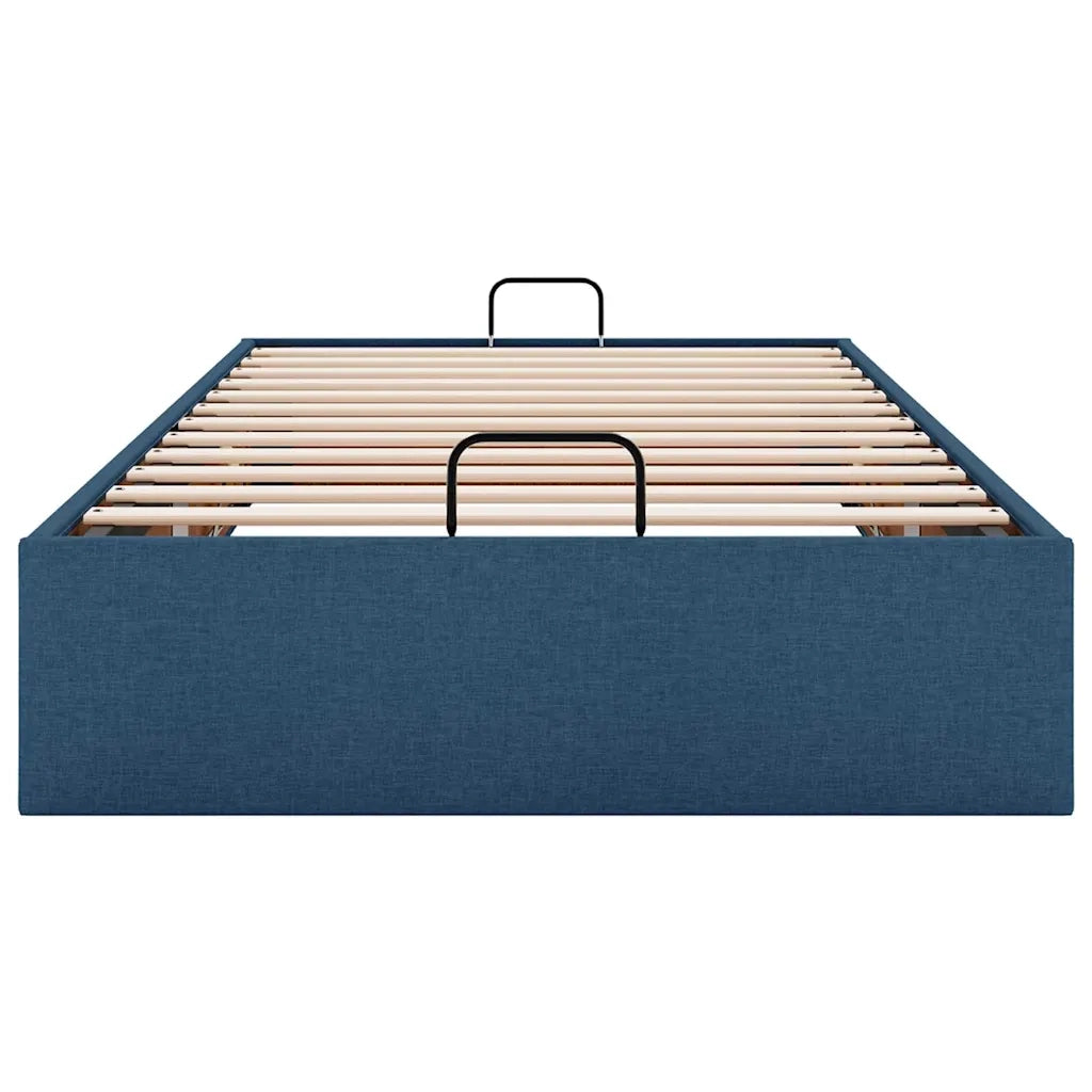 Struttura Letto Pouf senza Materasso Blu 90x200 cm in Tessuto 3310853