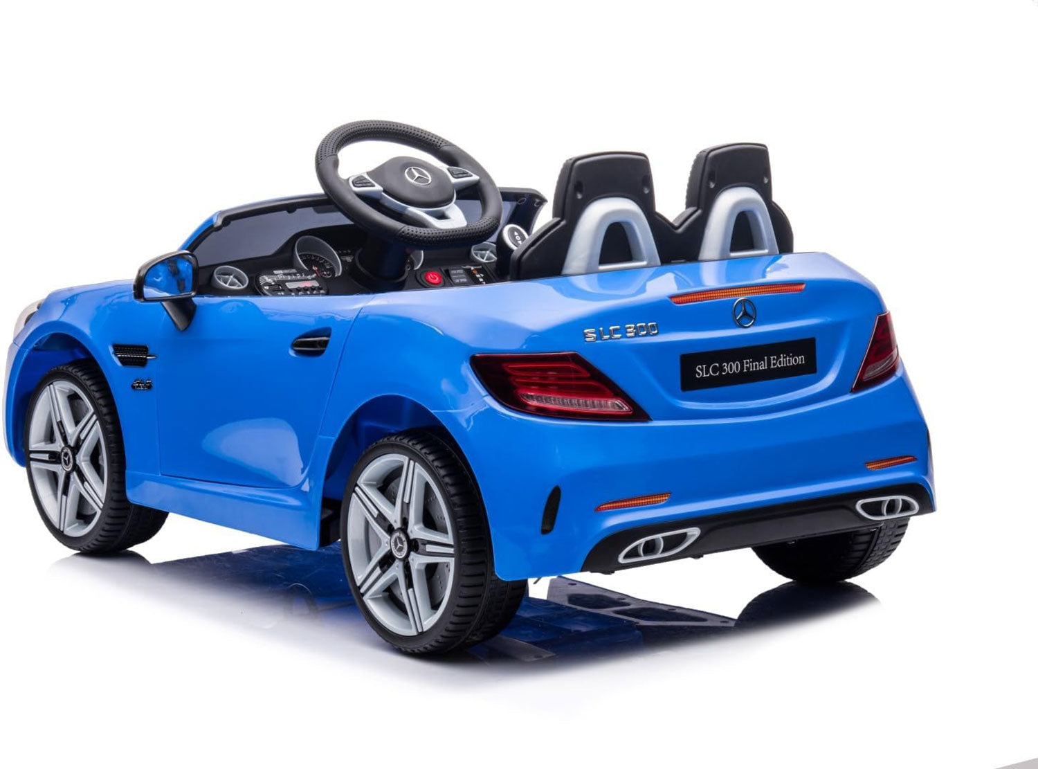Macchina Elettrica per Bambini Licenza Ufficiale Mercedes SLC 300 "Final Edition" 10,8V 3,1Ah Blu