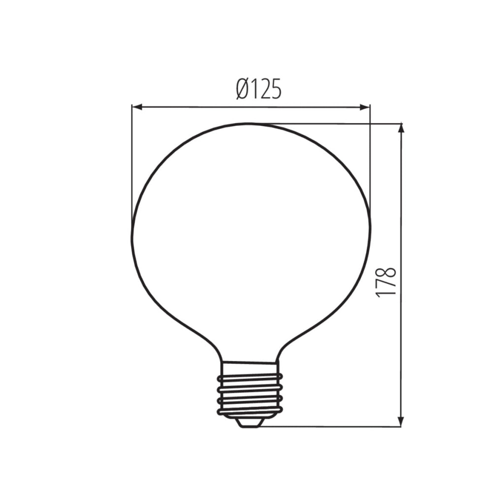 Lampadina LED Filamento E27 7W 2700K Ambra Kanlux 29638