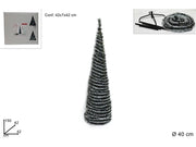 Albero di Natale Decorativo Innevato Richiudibile 150 cm