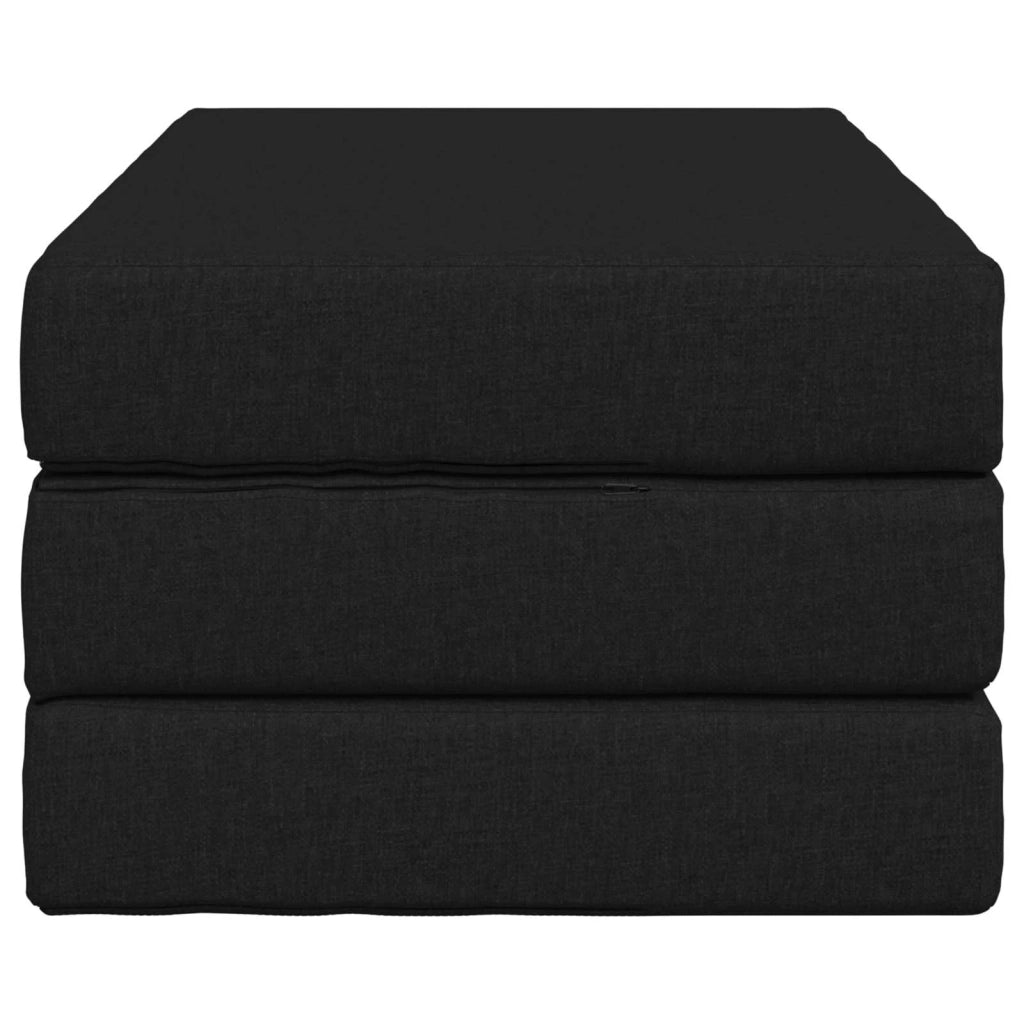 Divano Letto Pieghevole 100 x 67 x 45 cm Nero