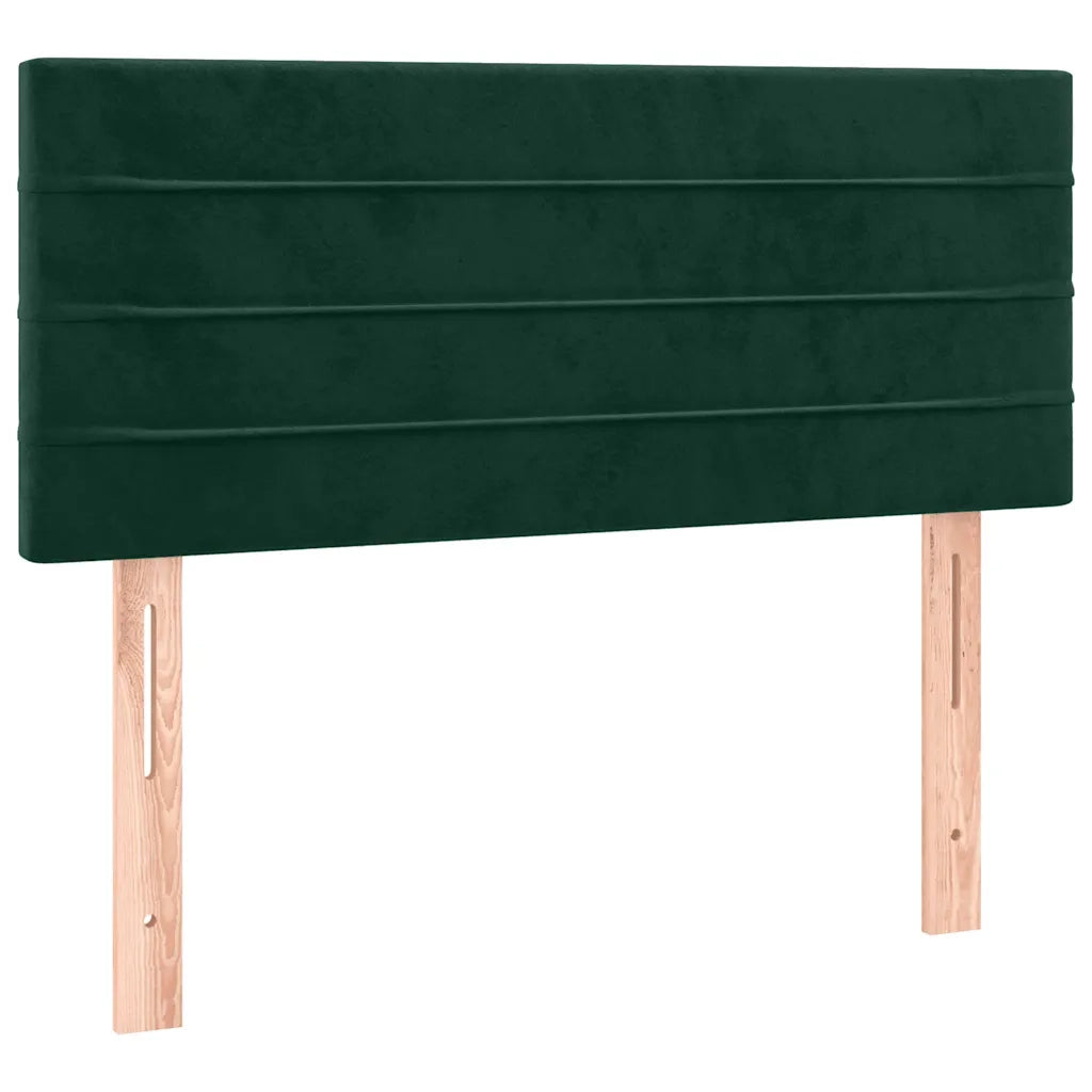 Testiera a LED Verde scuro 90x5x78/88 cm in Similpelle 3121791