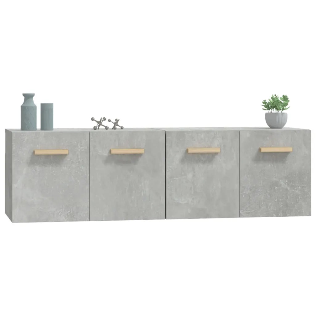 Mobili Parete 2 pz Grigio Cemento 60x36,5x35 cm in Multistrato 3115631