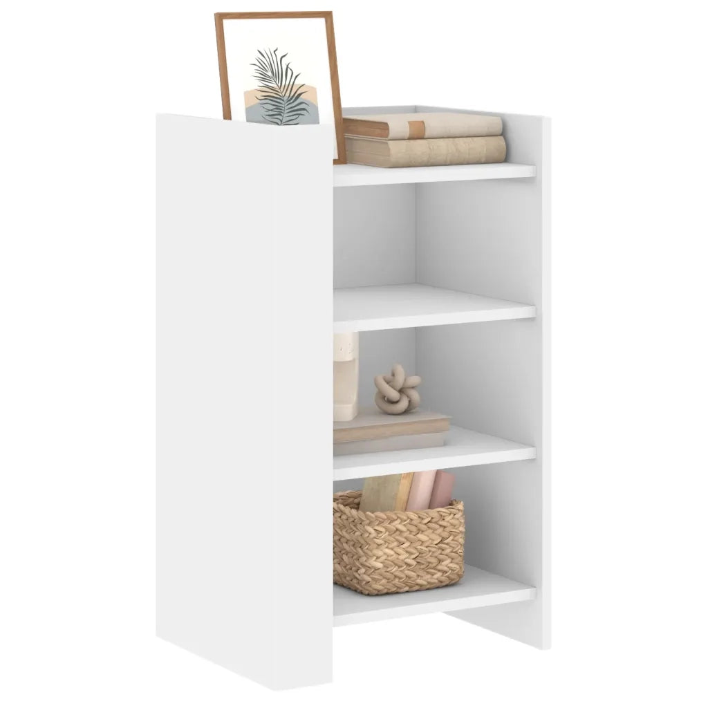vidaXL Credenza Bianca 45x35x75 cm in Legno Multistrato