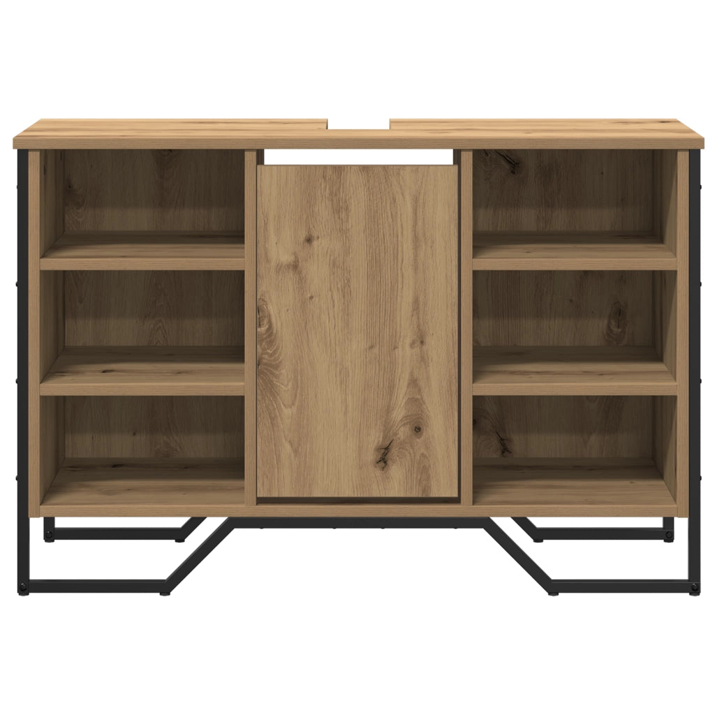 Mobile Sottolavabo Rovere Artigianale 91x35x60 cm Legno Ingegnerizzato