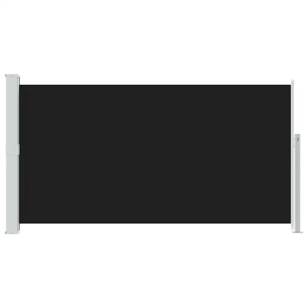 Tenda Laterale Retrattile per Patio-Tenda parasole per balcone 170x300 cm Nera
