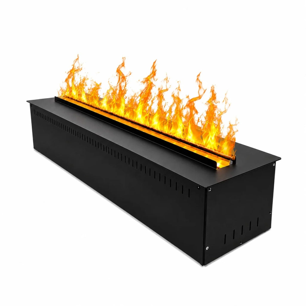Camino Elettrico da Incasso Divina Fire VAPOR75 - Effetto Fiamma 3D a Vapore Acqueo, 7 Colori LED, Controllo APP e Telecomando, 75 cm - Divina Fire