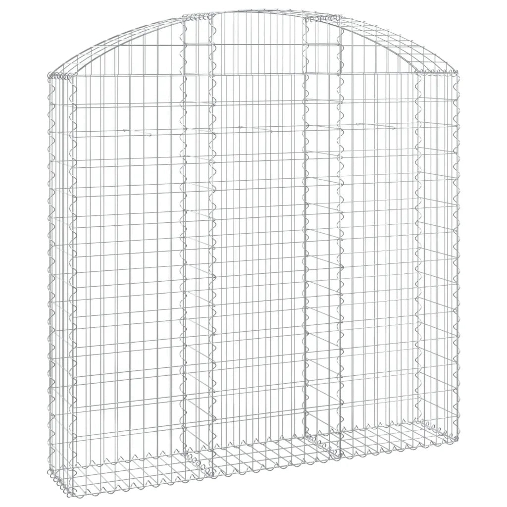 Cesto Gabbione ad Arco 150x30x140/160 cm Ferro Zincato 153447