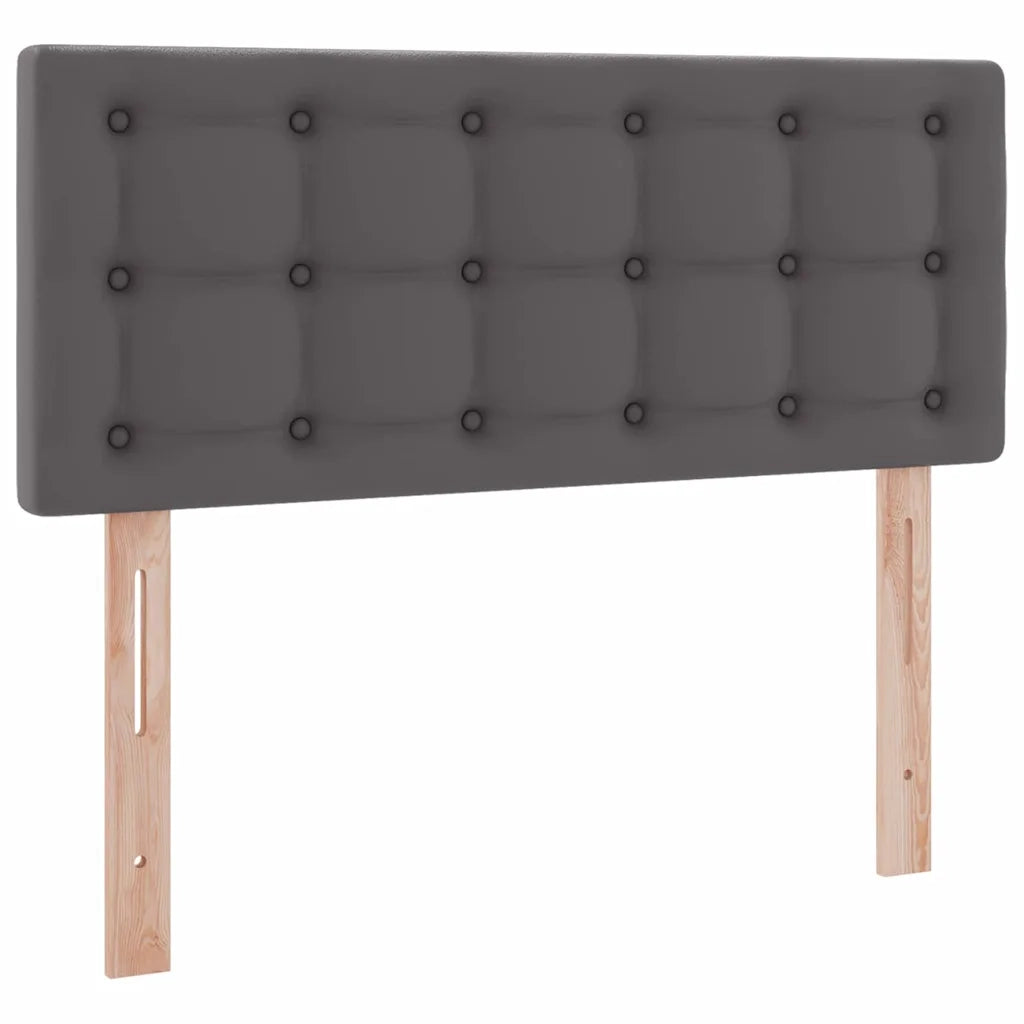 Letto con contenitore e materasso Grigio 120 x 200 cm