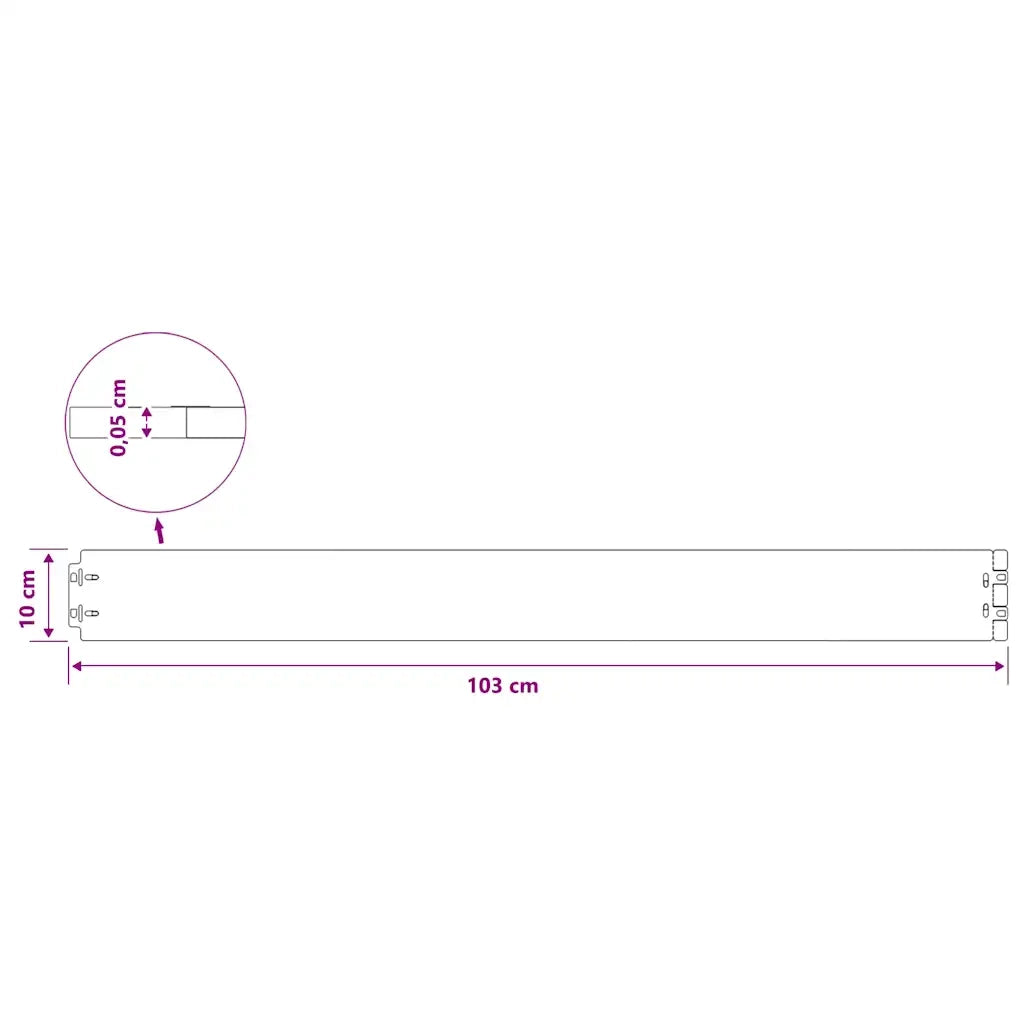 Bordure per Prato 50 pz Nere Acciaio Laminato a Freddo CFW1293900