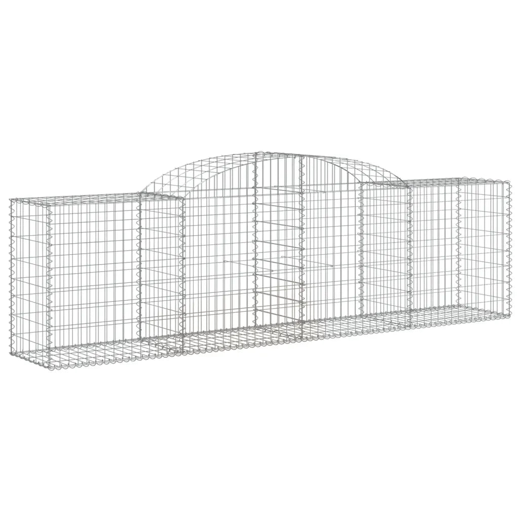 Cesti Gabbioni ad Arco 3 pz 300x50x80/100 cm Ferro Zincato 3146684