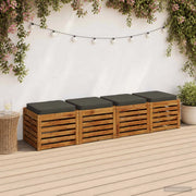 Cuscini per Sedia in 4 Pezzi VUGHT 4 pcs 100% Poliestere 946247