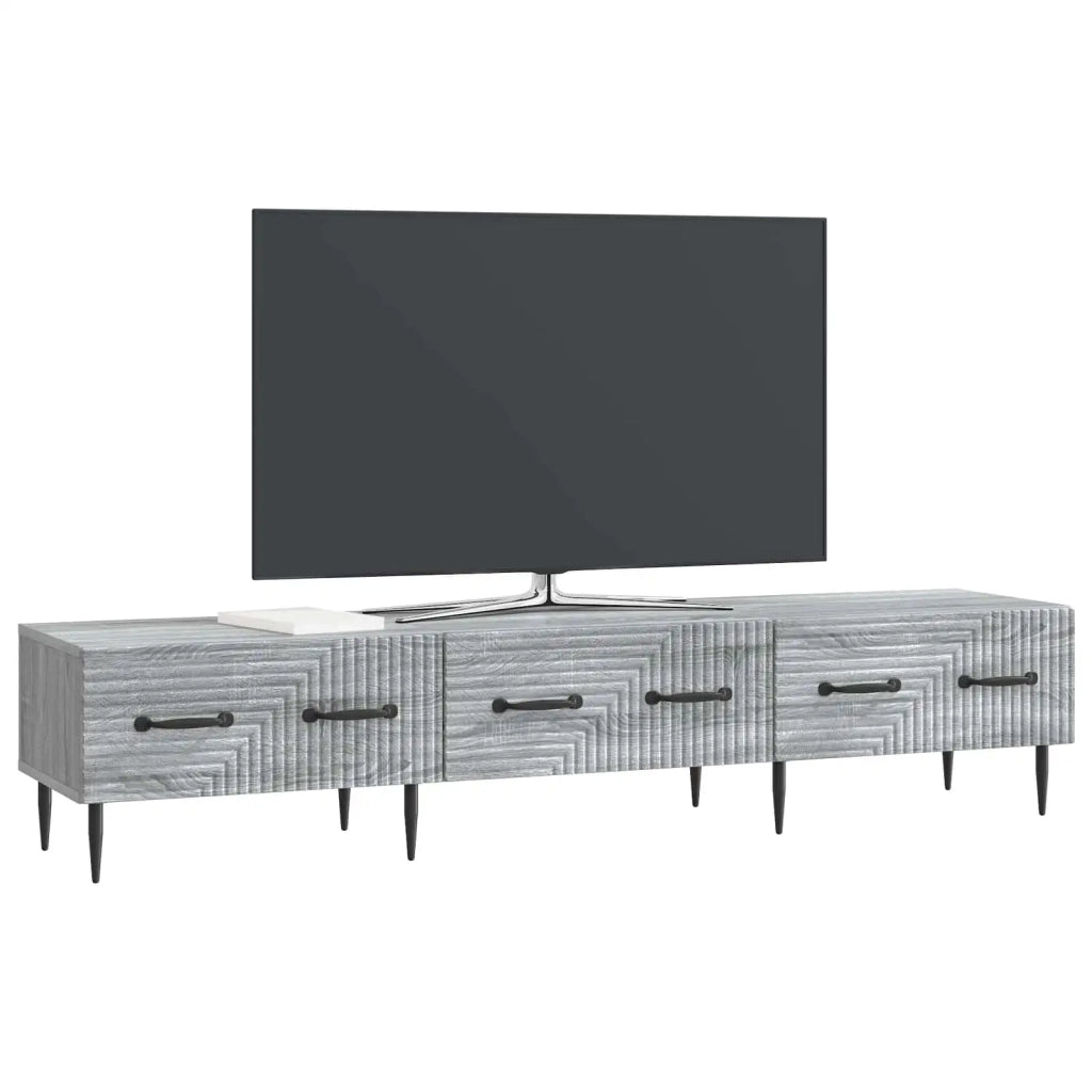 Mobile TV Grigio Sonoma 147 x 34,5 x 30 cm Legno ingegnerizzato