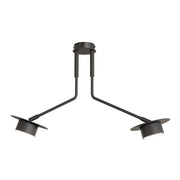 Lampada a sospensione MIZU in acciaio nero opaco