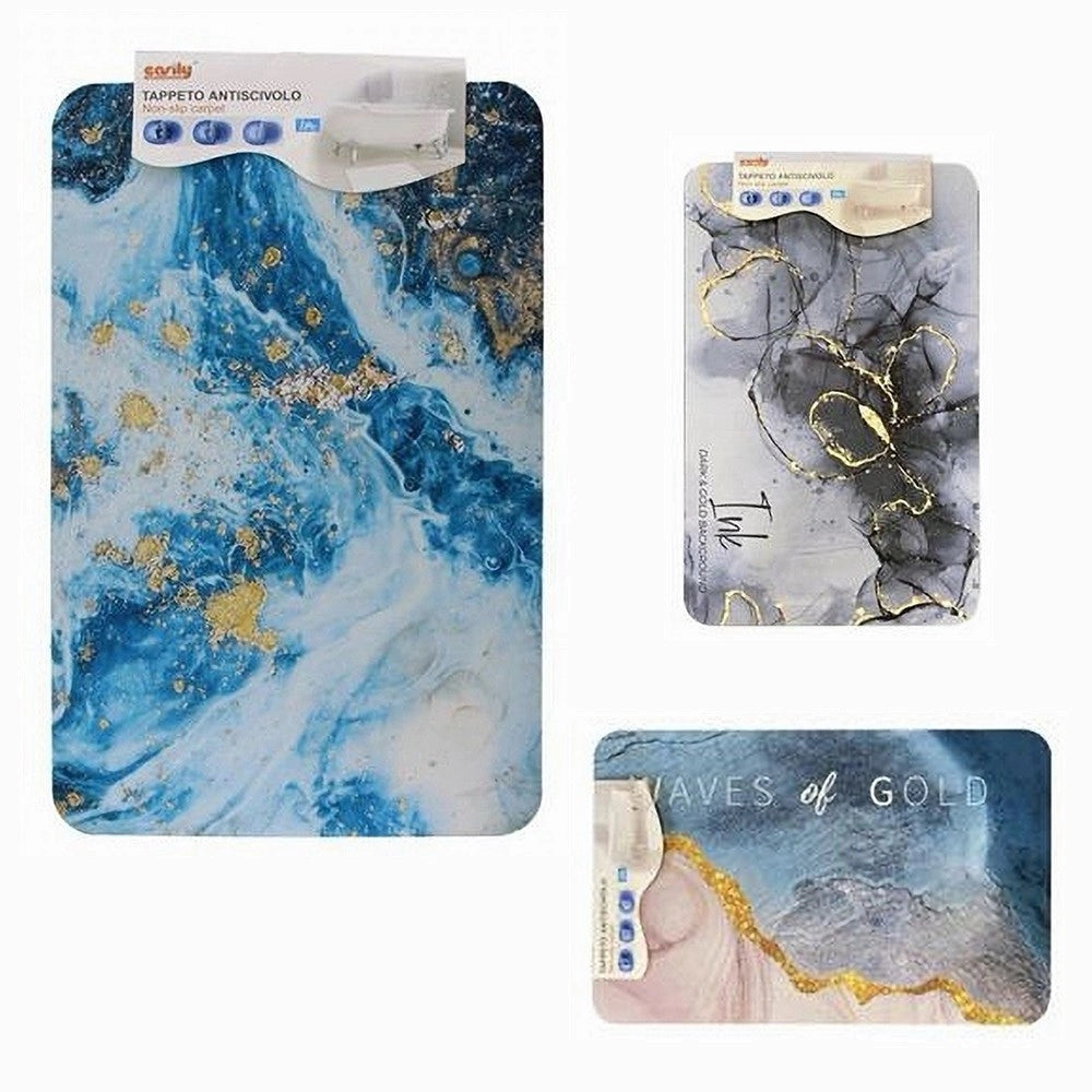 Trade Shop - Tappeto Tappetino Antiscivolo Bagno Doccia Rettangolare 38x58cm Vari Modelli 87227 -