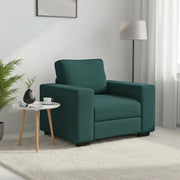 Divano Sedia-Poltrona Verde Scuro 100x77x82 cm in Tessuto
