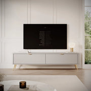 Kala, Mobile Porta tv un Ripiano, 200x38x51h cm Beige