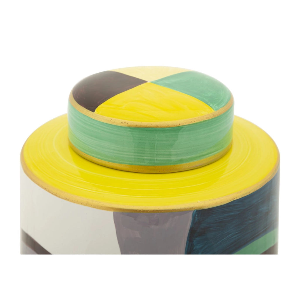 Vaso Decorativo VKH837, Rosso, Ceramica, 19x19x33 cm