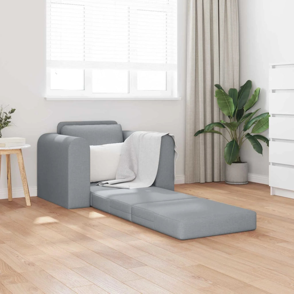 Divano letto Grigio chiaro 98 x 71 x 83 cm Tessuto 4106655
