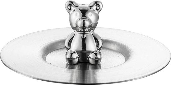 Tappo per Bicchieri da Birra - Bordo Finito - Impermeabile - Acciaio Inossidabile - Superficie Luccicante - Bicchiere da Moka (Colore Argento).