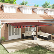 Tenda Retrattile arancione e marrone 600 ×350 cm Tessuto 3331706