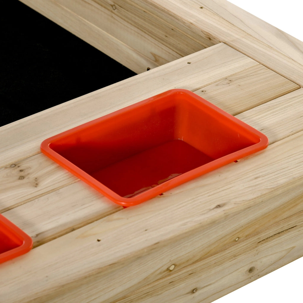 Sandbox Legno Quadrata 2 Bacs ¨C zephmum ¨C Legno Abete Autoclave 118x118x118 cm