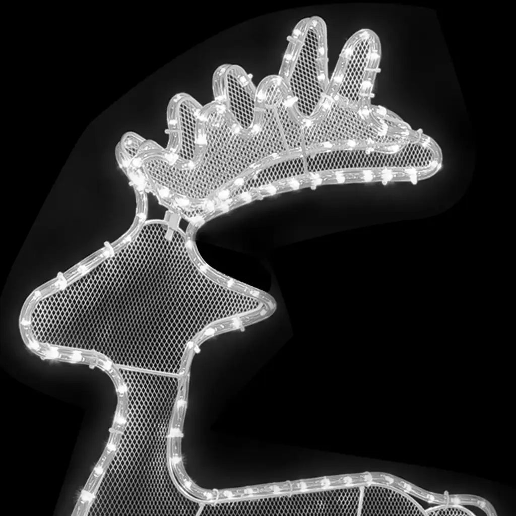 Decorazione Natalizia Renna in Rete con 306 LED 60x24x89cm 329823