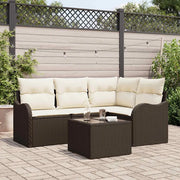 Set Divano da Giardino Marrone polyrattan 3345688